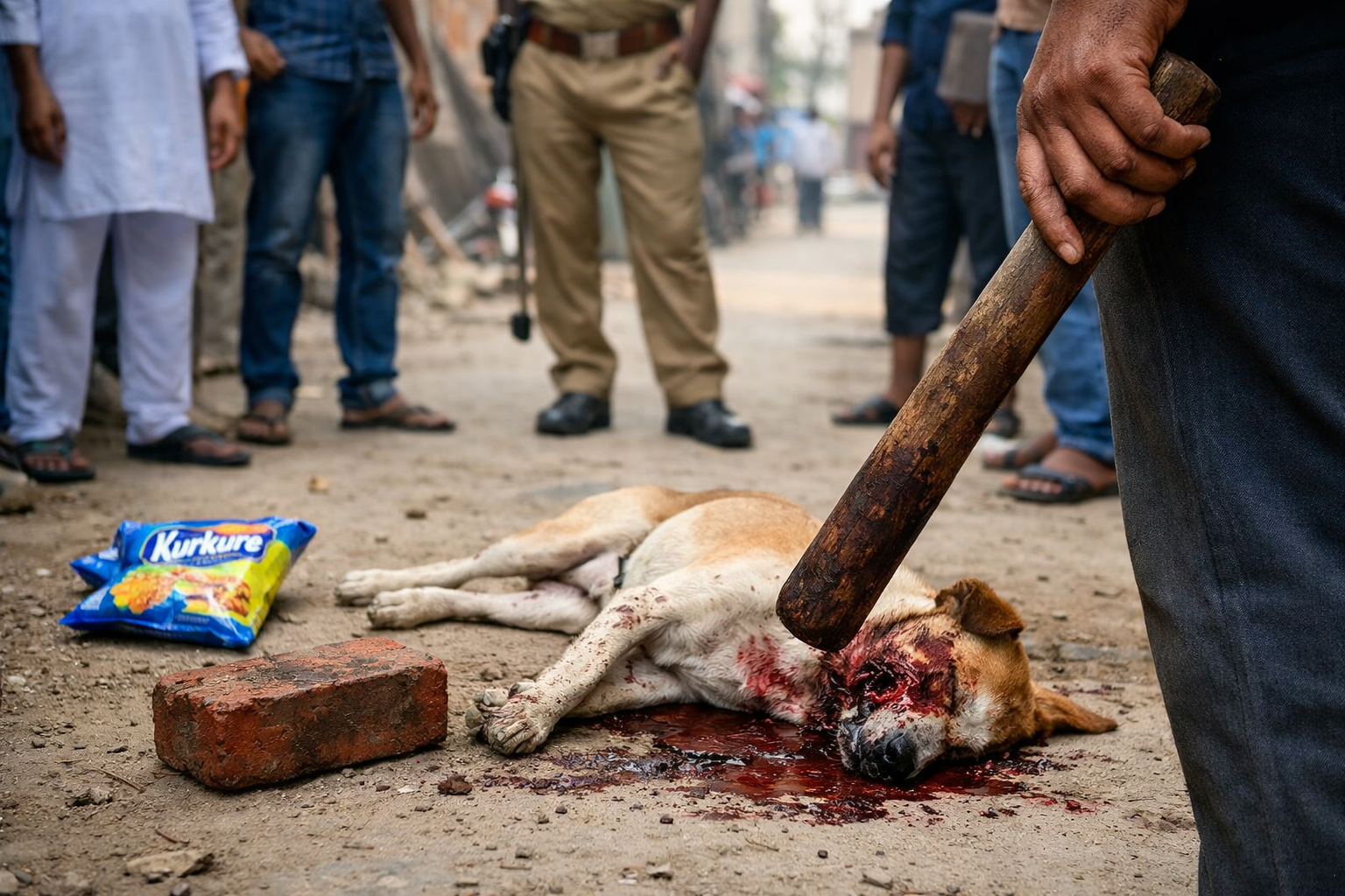 कुरकुरे का बना बेजुबान की मौत का कारण